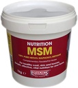 MSM (Metyl Sulfonyl Metan), Equimins, Hestenæring, Leder og lydighet, 1,0kg
