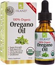 Oregano olje organisk flytende dråper - 100% ren & ufortynnet - USDA-sertifisert organisk (1 oz) 75% Carvacrol - Vokset i Spania - Immune Support Supplement med Oregano olje.