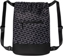 Flex Cinch Tegnestreng Gym Bag for kvinner med grafiske designer | Holdbar lett vekt Gym Cinch Vesker | Flott for Gym Bag, Reise, og Overnattinger | Svart / hvit - Vær deg selv
