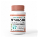 Probiotiske med probiotiske Fibre Blande Veggie Capsules - 60 milliarder CFU -10 Probiotiske Strains / Easier Digestion, Fuller Nutrition / Organisk / Naturlig for kvinner og menn (60.0 Serveringer)