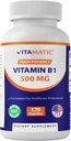 Vitamin B1 (Thiamin) 500 mg, 120 kapsler