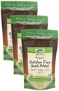 Nå matvarer, organisk gullfleksfrø, kilde til essensielle fettsyrer og fiber, kaldprocessed, sertifisert ikke-GMO, 12-Ounce (pakke mai Vary) (pakke av 3)