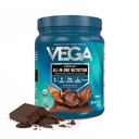 Vega Organic All-in-One Vegan Protein pulver, sjokolade - Superfood ingredienser, vitaminer for immunforsvarsstøtte, Keto vennlig, Pea Protein for kvinner og menn, 13,2 oz (Packaging May Vary)
