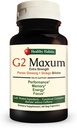 Sunn Habits G2 Maxum Extra styrke Panax Ginseng Plus Ginkgo Biloba Blandet for å støtte energi og kognitiv funksjon 60 Veg Kapsler per flaske