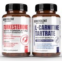 Turkesteron 8000mg [høyeste renhet] + Premium L-karnitin Tartrat Supplement - høy absorpsjon Supplement med Tongkat Ali - Øk utholdenhet, Lean Muskelvekst, støttemetabolisme og naturlig energi