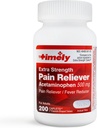 TIME-CAP LABS, INC. Timely Acetaminophen 500 MG Tabletter 200 greve - Extra styrke smertelindring - Menstruelle Cramps, Fever Reduser, mindre smerter av ledgikt