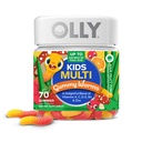 OLLY Kids Multivitamin Gummy, generell helse og immunstøtte,* Vitaminer og mineraler A, C, D, E, Bs og sink, Kids Chewable Supplement, Sour Fruity Punch Flavored, 70 eller 35 dagers forsyning - 70 Count