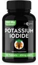 Kalium jodide piller tabletter - 1-pakke 130mg serveringer Totalt 60 tabletter- Dr Emys Kalium jodide tabletter