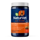 NaturVet All-in-One Hunde Supplement - for felles støtte, digestion, hud, Coat Care - Hunde Multivitaminer med Mineraler, Omega-3, 6, 9 - Hvetefri vitaminer for hunder - 120 Soft Chews