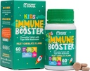 Immunsupport Supplement for barn –Vitamin D, Tiger Melk Mushroom, Colostrum, Prebiotic -Complete Gut & Immun Boost, Naturlig respiratorisk immunstøtte for barn og barn– 60 Tastig sjokolade Chewable