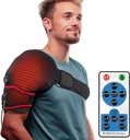 Sticro skulder oppvarming Pad Massager for smertelindring, vibrasjonsmasse Heated Wrap Braces for venstre høyre frosne skulder, rotator mansjettskade, artritt for menn kvinner - XL / XXL