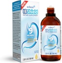 IBShield Tincture 100ml | 6+3=9 Urter | Iberis Amara, Peppermynte, Kamille, Lemon Balm, Caraway, Licorice, Angelica, Celandine & Mary's Thistle | Original Herbal Formula støtter Digestive Wellness