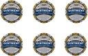 Rawleigh Medisinert Ointment: 4.5 oz Blå Tinn, Topical Chest Rub for kaldt, Nasal kongessjon, mindre smerter og smerte, med Camphor, Menthol & Eucalyptus, Non-Greasy Formula - Pakke med 6