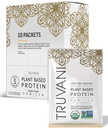 Truvani Vegan Pea Protein Powder | Vanilla | 20g Organisk Plante Basert Protein | Single Serving Reisepakker | 10 Serveringer | Keto | Gluten & Dairy Gratis | Lavkarbohydrat | Nei Lagt Sukker