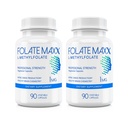 L-Metylfolat Supplement (1mg) - Profesjonell styrke med optimalt bioaktivt metylfolat - 5 MTHF - Ikke-GMO, Glutenfri, Sojafri, GMP - 180 Vegetariske ikke-flavorerte kapsler