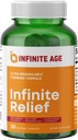INFINITE AGE Infinite Relief Joint Support Supplement, 30 greve - Laget i USA, Vegan, Glutenfri, All-Naturlig - 250mg Turmeric Extract Plus 240mg Salicin fra White Willow Bark