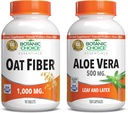 Botanisk valg - Oat & Aloe Vera: Diett Fiber & Digestiv Helse Supplement Bundle