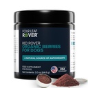 Four Leaf Rover Rød Rover - Hund Urin Tract Supplement - med vitaminer fra organiske bær og Apple - God kilde til polyfenoler og antioksidanter - 30 store hunde serveringer