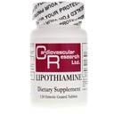 Cardiovaskulær forskning Lipotiamin B Supplement 120 tabletter - Vitamin B1 Nå med Alpha Lipoic Acid - 1 X 120 Telling