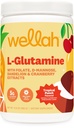 Wellah L-Glutamin pulver Tropical Punch (50 Serveringer) - 5g L-Glutamin Per Serving, Søt med Stevia