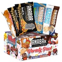 Anabar Protein Bar, The Sampler Pack, The Protein-pakket Candy Bar, World's Best Tasting Protein Bar, Ingen sukkeralkoholer, høyt protein, Utrolig Delicious, 20 gram protein (6 Bars, Original Variety)