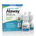 Alaway Antihistamine Eye drops for kløende øyne, rask akting, opp til 12-timers øye kløe relief, klinisk testet reseptbelagt-styrke formel, 0,34 Fl Oz (pakke med 2)