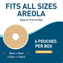 6 Pack silikon ar fjerning ark for bryst - bryst silikon ar ark tape - bryst reduksjon etter kirurgi for arr, bryst augmentasjon post kirurgi forsyninger for ar behandling (blå)