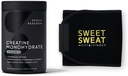 Idrettsforskning Kreatinmonohydrat og søt sweat waist trimmer - svart og gult (stor)