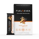 Fuel 4 Ever Collage Protein Bars | 14G Protein, Glutenfri, Dairy Free, Ingen Stevia eller kunstige ingredienser tilsatt, Søt med Honning | Peanut Butter Oat Flavor (Box of 12)