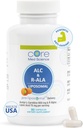 Core Med Science Liposomal ALC & R-ALA Supplement Kapsler - Acetyl-L-Carnitine (900mg) & R-Alpha Lipoic Acid (75mg) - fremmer energi og fokus - støtter mental funksjon og minne kognisjon (90 Count)