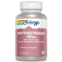 SOLARAY PhytoEstrogen Plus EFAS Menopause Støtte | Wild Yam, Black Cohosh, Aften Primrose & Borage | 60ct, 30 Serv.