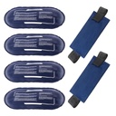 Ispakker for skadeskader Reusable, 4 pakker varme og kalde gelepakker og 2 pakker justerbare fleksible gele Wraps for rygg skulder armer kne og ben skader gjenoppretting, alleviere ledd og muskelsmerter Relief