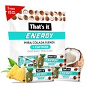 Det er det. Piña Colada Koffein blandinger Energi Mini Barer Pineapple Coconut (15 greve) Allergivennlig, ikke-GMO, Glutenfri snacks