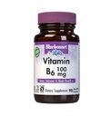BlåBonnet ernæringsvitamin B 6 100 mg Energivitaminer for kvinner og menn - Nervesystem Immun & hjerte helse støtte supplement - Ikke-GMO, Vegan, Glutenfri - 60 Grønnsaker Kapsler
