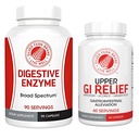 Silver Fern Brand - Øvre og nedre GI Digestion Support Kit - GI Relief og Digestive Enzymes Bundle
