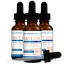 Godkjent vitenskap® MCT-olje - ren medium-chain triglycerid (MCT) olje avledet fra kokosnøtter med kaprylsyre (C8) og Capric Acid (C10) - Vegan, 60 ml - Pakke med 3