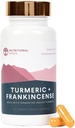 Nutritional Roots - Indisk Turmeric + Frankincense - Med 95% Curcuminoids, Curcumin Longa, Boswellia Serrata & Black Pepper - Støtter Felles helse - Diett Supplement - 1 måneds forsyning - 60 kapsler