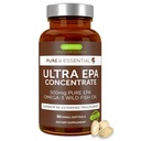 Igenus Ultra ren Omega-3 EPA 500 mg, høy konsentrert IFOS sertifisert Wild Fish Oil, avansert rTG triglyceridform, ikke-GMO, 90 små softgels