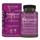 Reservering Skjønnhet Bergamot Kolesterol støtte med Resveratrol - Antioksidant Supplement for kardiovaskulær støtte og hjerte helse - Vegan & ikke-GMO - 30 kapsler (30 Serveringer)