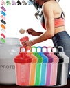 EBAT 16 Piece sett Fargerik AntiDropBAPAFREELEAKProofProtein Shaker flaske verdi pakke m. Whisk Ball & ErgonomiskDesign &, 8 unik farge verdi pakke (se bilde) for menn / kvinner /