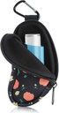 Astma Inhaler Holder Beskytt Bærbar pose bærende holder Neopren reise innhaler Mini veske for L-formet innhaler, inhaler ikke inkludert (Flower)