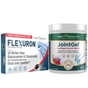 Renhetsprodukter Flexuron Joint Formula + Joint Gel Flexuron (Krillolje, Lav Molekylær Vekt Hyaluronsyre, Astaxanthin) - Joint Gel Berry pulver (Bioactive Collagen Peptider + MSM)
