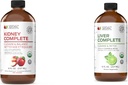 Komplett naturlige produkter Nyre Complete (8oz) & Liver Complete (8oz)