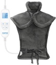 RENPHO elektrisk oppvarming pad for rygg smertelindring, bursdag jul gaver for kvinner mamma far eldre, FSA kvalifiserte elementer bare liste, stor varme pad for hals skulder, 24"x33 - ETL sertifisert, grå