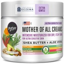 Puriya National Eczema Association akseptert krem 4.5 oz, tørr kløende hud relief, koloidal havregryn lotion, for barn, voksne, ansikt, hender, mor til alle kremer, plantebasert hydrasjon, Ingen fragrance lagt til