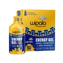 Wipala Energy Gel, Banan Coconut, 12 Pack - Kaffe gratis, sertifisert vegansk, ikke GMO - Ren energi for utholdenhetsøvelse, løping og ytelse