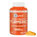 Qunol Turmeric Curcumin Supplement, 1000mg med ultra høy absorpsjon, for felles støtte, ekstra styrke kapsler, 150 greve