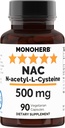 N-acetyl-L-Cysteine - NAC - 500 mg - 90 Veg Kapsler