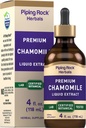 Piping Rock Kamille Blomster Ekstrakt flytende drops | 4 Fl Oz | Herb Tinkture Supplement | Vegetarisk, Ikke-GMO, Glutenfri