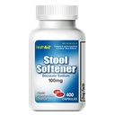 HealthA2Z® Stool Softener | Dokusat Natrium 100mg | Gentle Hydrogen relief | Avhengig og enkel å ta | Red Capsules | 400 greve (pakke med 1)